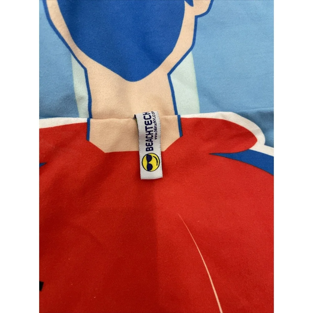 Beachtech Kids Super Power Hooded Beach Towel UV Indicator Blue
